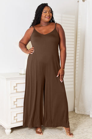 Double Take Soft Rayon Wide-Leg Jumpsuit