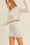 Houndstooth, Mable, 2 Pc Skirt Set, pose