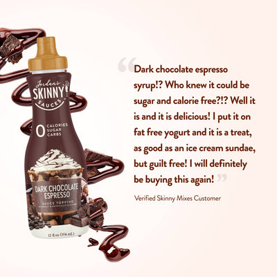Jordan's Skinny Sauces Sugar Free Dark Chocolate Espresso Sauce