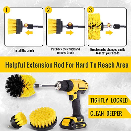 ScrubMaster Pro: Multipurpose Power Scrubber Drill Attachment