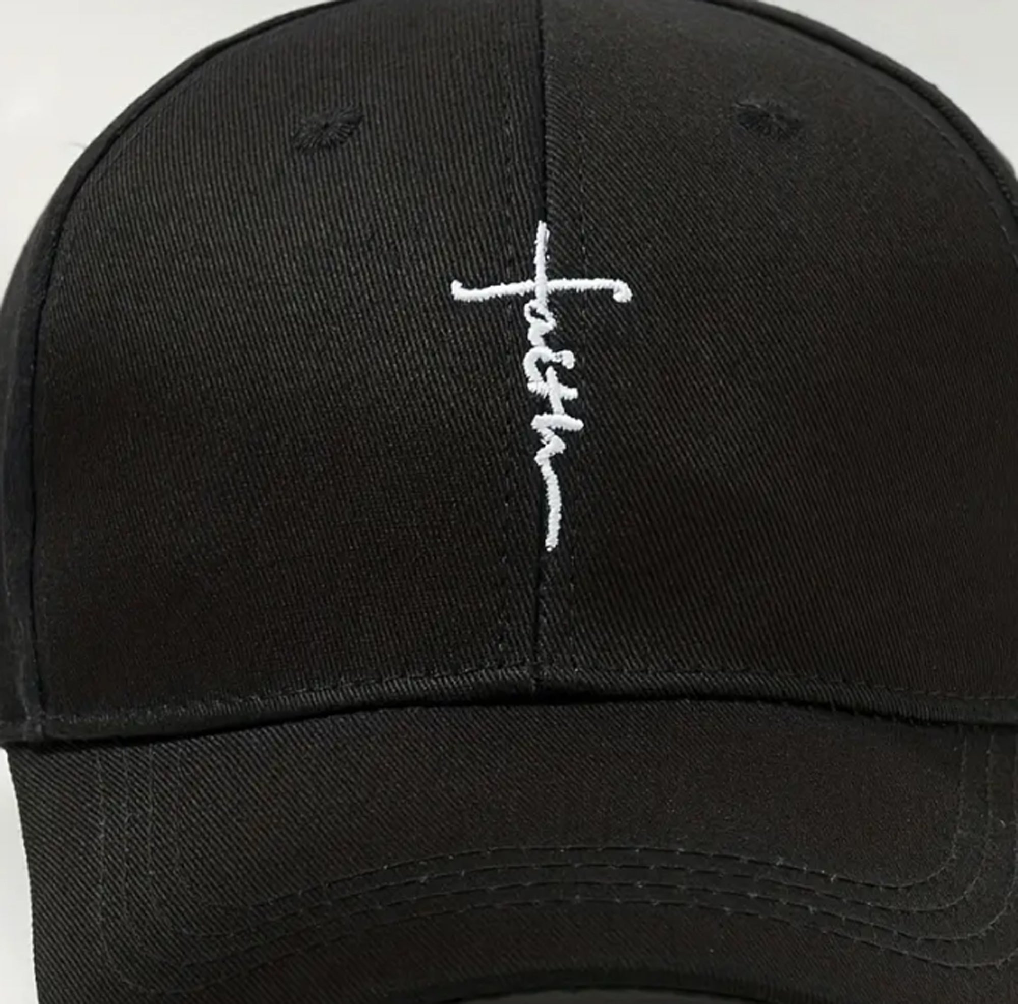 Faith Cross Embroidered Adjustable Unisex Baseball Cap