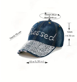 Bling Adjustable Baseball Cap | Linda Clay