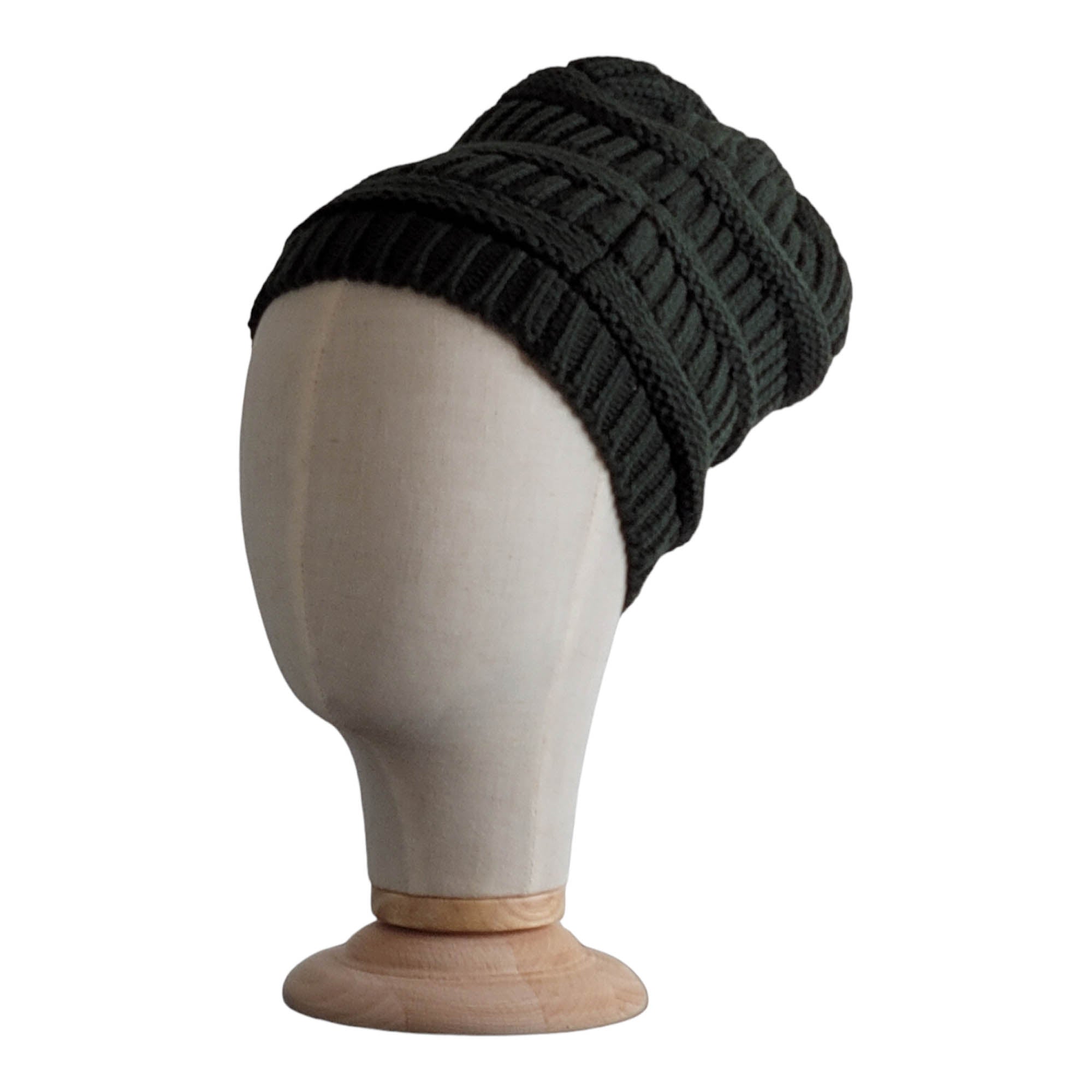 LCF GIK (God Is King) Slouchy Style Satin Lined Winter Beanies- Created for Natural and Curly Hair