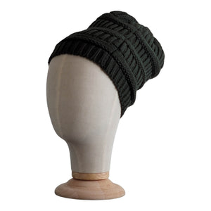 LCF GIK (God Is King) Slouchy Style Satin Lined Winter Beanies- Created for Natural and Curly Hair