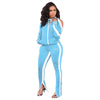 2 Piece Women's Tracksuit with Cold Shoulder Design and Pockets.