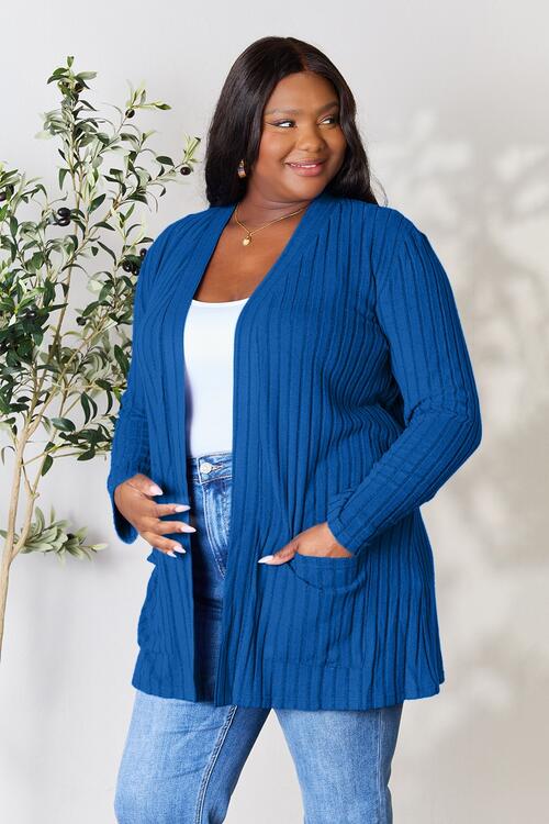 Open Front Cardigan with Pockets | Linda Clay