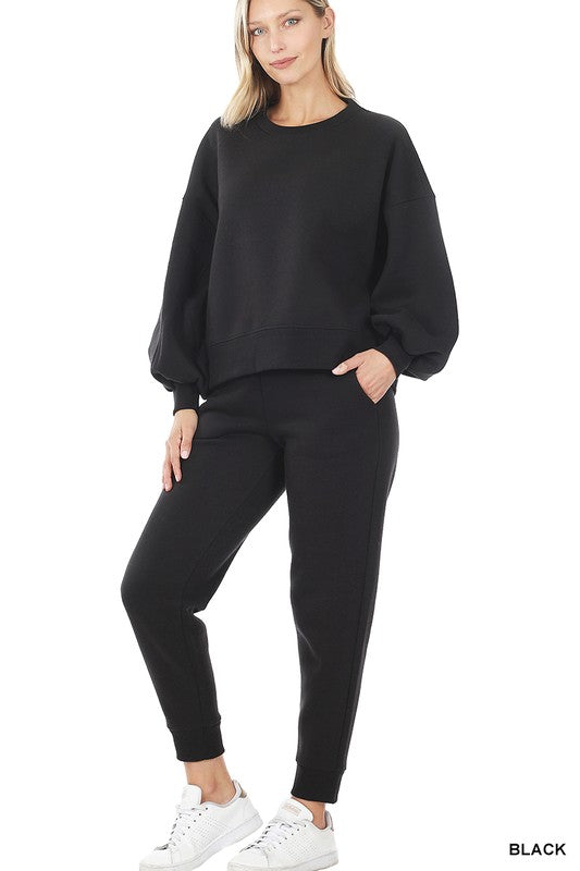 Balloon Sleeve Sweatshirt | Linda Clay