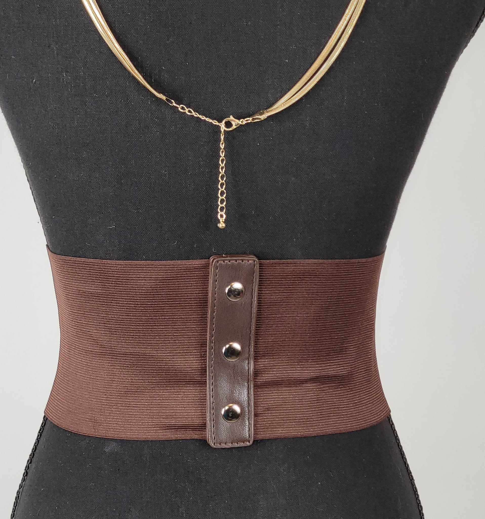 Brown Under Bust Corset Belt | Linda Clay
