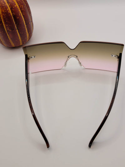Unisex Retro Chic Leopard Brown Colored Fashion Sunglasses