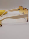 Unisex Retro Banana Yellow Colored Fashion Sunglasses