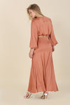 Dressed up Satin Two-Piece Mermaid Dress Set