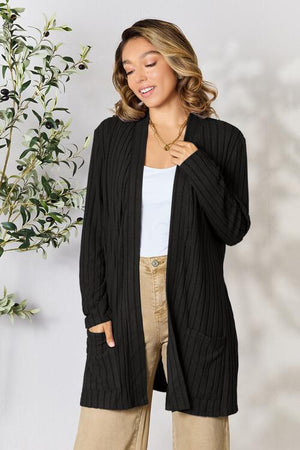 Open Front Cardigan with Pockets | Linda Clay