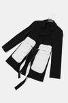 Belt Bag Pocketed Blazer | Linda Clay