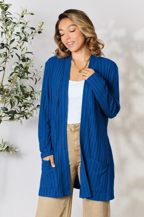 Open Front Cardigan with Pockets | Linda Clay