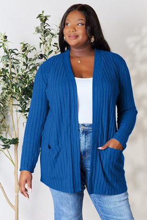 Open Front Cardigan with Pockets | Linda Clay