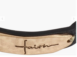 "FAITH" BLING LEATHER STRAP BRACELET