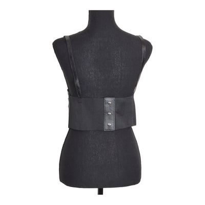 Women's Retro Shoulder Suspender Corset Belt, Sweater belt, Underbust Suspender PU Leather Harness Belt (PLUS SIZES AVAILABLE)