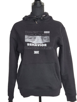 Unisex Behavior Follows Belief Premium Eco Black Hoodie