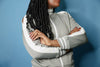 80's Tracksuit with a Twist, Cold Shoulders Sexy Fit! Stripe Pants Track Suit with Double Side Zipper.