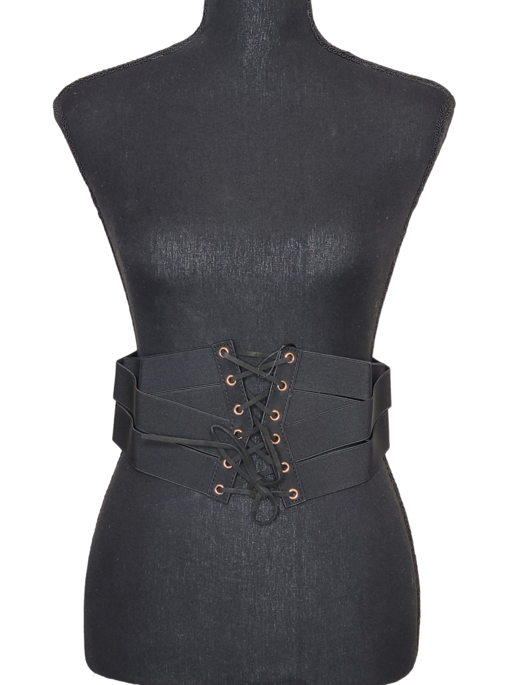 LCF Crisscross Women's Wide Corset Cinch Belt with Zipper