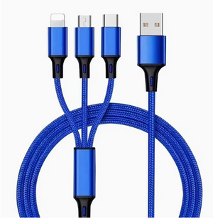 UNIVERSAL 3 in 1 FAST PHONE CHARGING CORD ADAPTER