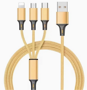 UNIVERSAL 3 in 1 FAST PHONE CHARGING CORD ADAPTER