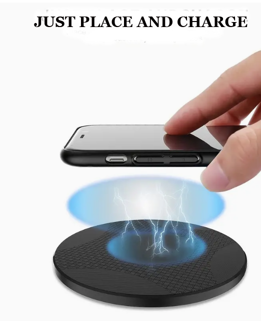 LCF Electronics Ultra-Thin 10-15 Watt Desktop Fast Charging Multifunctional Wireless Charger Pad