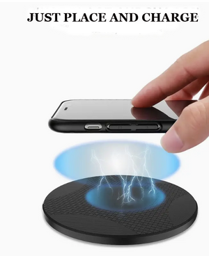 LCF Electronics Ultra-Thin 10-15 Watt Desktop Fast Charging Multifunctional Wireless Charger Pad