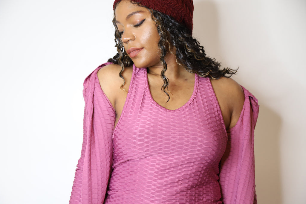 Textured Hoodie Leggings Set | Linda Clay