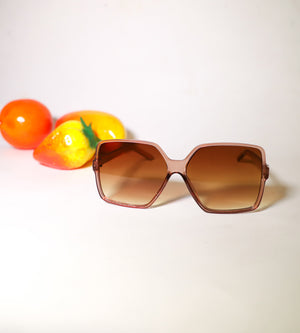 Retro Vibes Champagne Sunglasses