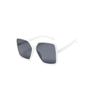 Women's Oversized White Sunglasses