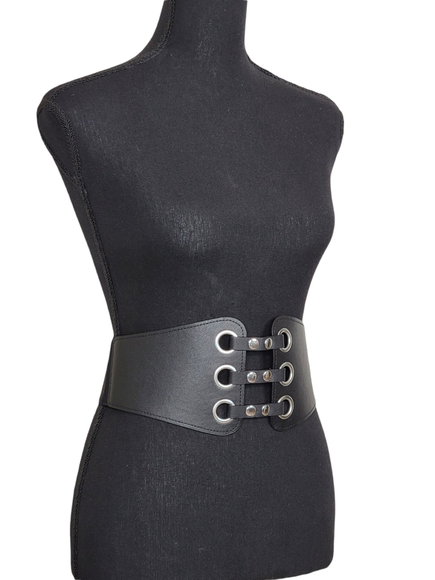 Women's Vintage High-Grade leather Elastic Waist Band Corset Belt