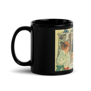 Chimney Black Glossy Mug | Linda Clay