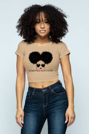 Short Sleeve Crop Top with Limited Edition Graphic