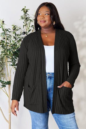 Open Front Cardigan with Pockets | Linda Clay