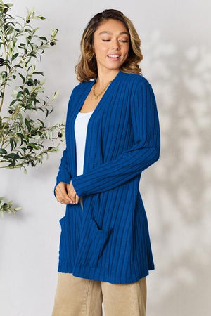 Open Front Cardigan with Pockets | Linda Clay